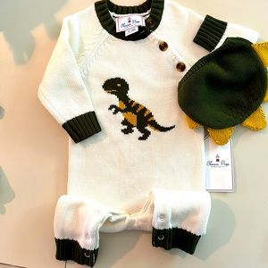 NWT size 6 to 9 month Classic Prep sweater and hat set
